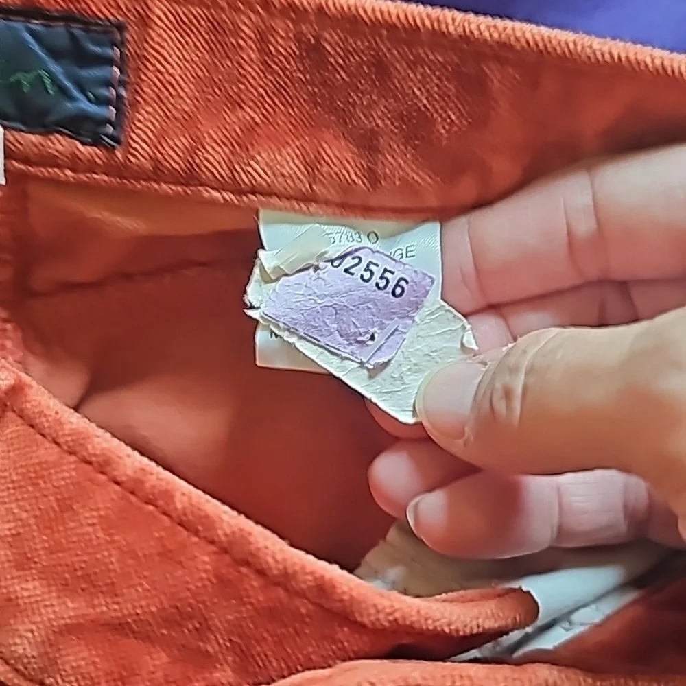 Women's size 10 Boden felt jeans burnt orange color 100% cotton - Picture 5 of 7